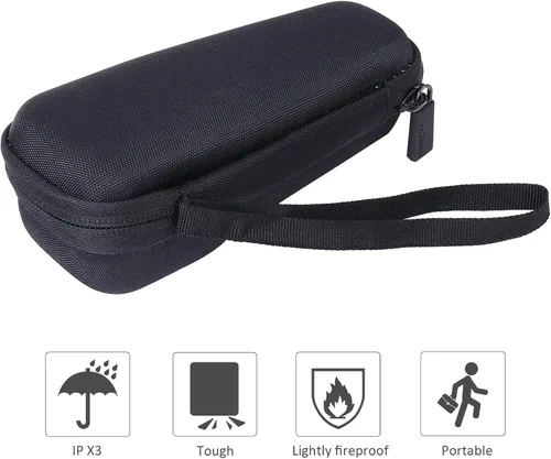 Vista 5 de co2CREA Funda protectora dura para Zoom H1n H1 H1 Digital Handy Recorder Duro, Reemplazo de estuche de viaje portátil (funda negra)