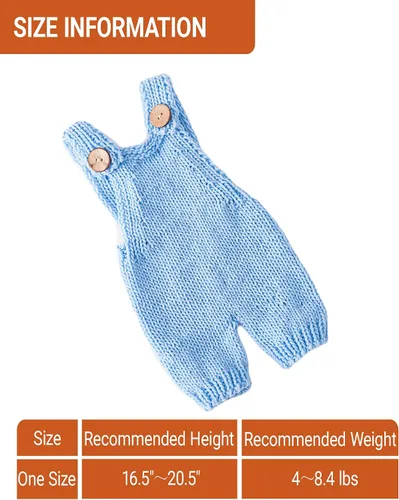 Vista 4 de Zeroest Accesorios de fotografía para bebé, traje de sesión de fotos para niño y niña, disfraz de ganchillo para recién nacido, ropa de punto