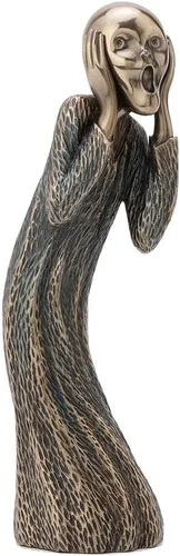 Vista 2 de Veronese Design Edvard Munch The Scream - Figura artística con acabado de bronce antiguo de 8 pulgadas