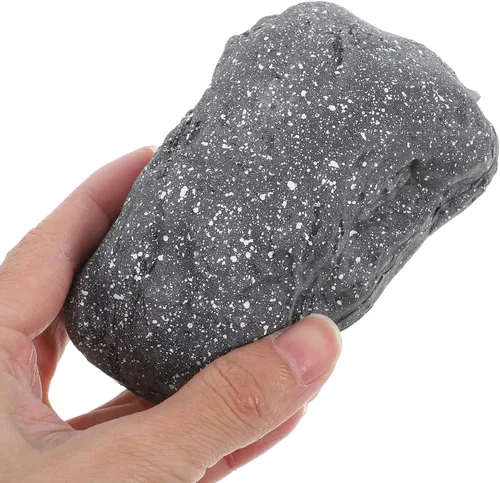 Vista 4 de Outdoor Simulated Stone Key Hider Box with Faux Rock Appearance Hidden Yard Key Holder for Garden and Exterior Use Weather-resistant