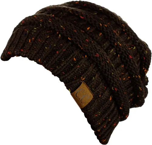 Vista 571 de C.C Trendy Warm Chunky Soft Stretch Cable Knit Beanie