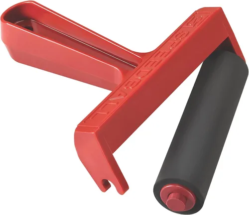 Vista 3 de Speedball Brayer de goma dura de 4 pulgadas - Rodillo emergente para impresión en bloques, impresión y aplicaciones de tinta