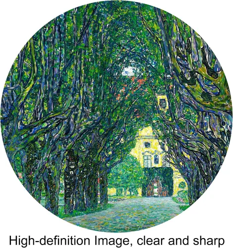 Vista 3 de A&T ARTWORK Avenue to Schloss Kammer por Gustav Klimt. Las reproducciones de arte clásico del mundo, impresiones en lienzo giclée para decoración