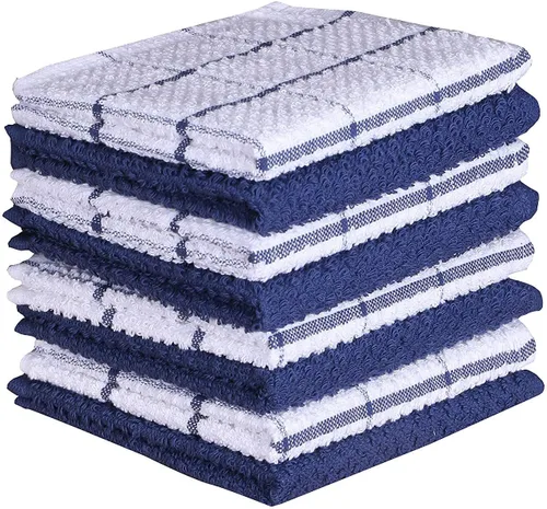 Vista 13 de AMOUR INFINI Juego de 8 paños de cocina para lavar platos, altamente absorbentes, súper suaves, trapos reutilizables de secado rápido para limpiar