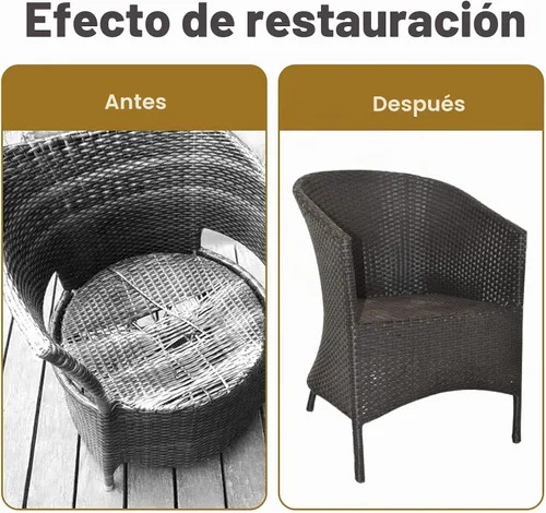 Vista 5 de Material de reparación de mimbre, material de tejido de ratán sintético plano para tejer y reparar mesa de silla, cesta de almacenamiento, etc.