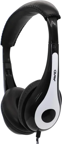 Vista 11 de Avid Productos AE-35 Auriculares personales blancos para el aula con enchufe de 0.138 in, sin micrófono (paquete de 12)
