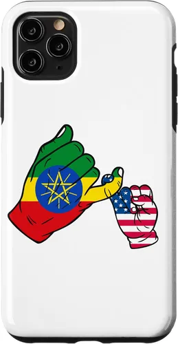 Vista 11 de iPhone 15 Parent and child Ethiopia USA family Case