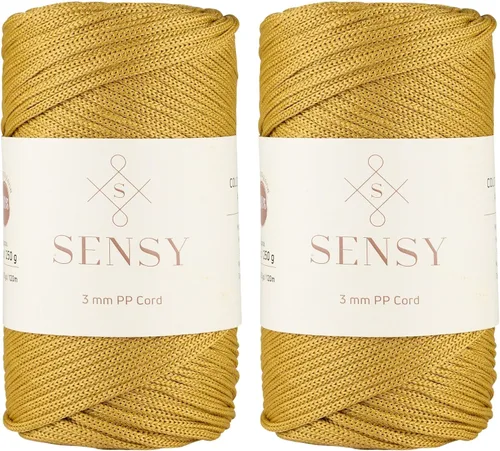 Vista 20 de Cuerda de poliéster Sensy Premium de 3 mm, 120 metros, 100% cordón de polipropileno, cuerda de macramé de 3 mm, cordón para bolsos de ganchillo