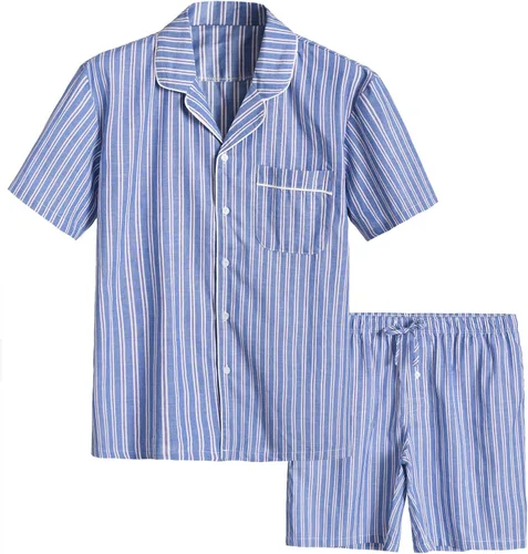 Vista 2 de Conjunto de pijama Latuza pantalón corto, tejido de algodón, para hombre