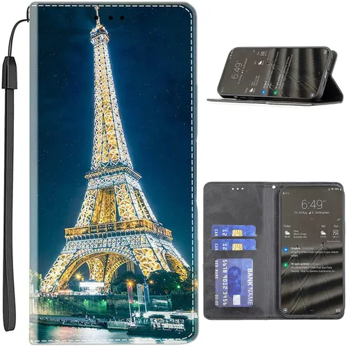Vista 240 de jioeuinly ATT Motivate 2 - Funda compatible con ATT Motivate 2, funda con soporte abatible y cierre magnético DJS