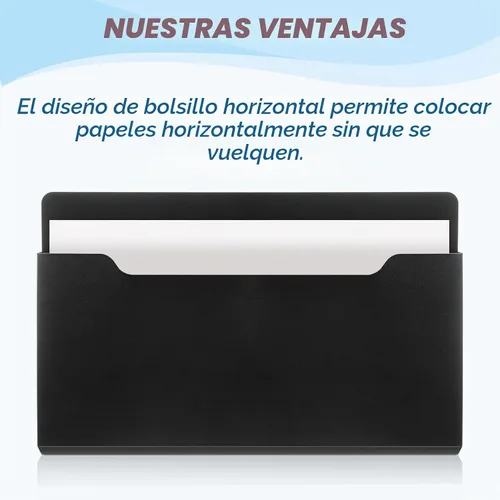 Vista 4 de Feifeiya Soporte magnético para archivos, 13.8 x 8.3 pulgadas, horizontal Negro