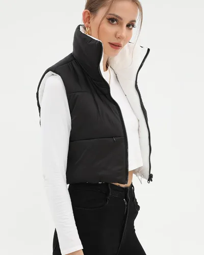 Vista 37 de Xeoxarel Chaleco acolchado corto con bolsillos para mujer (XS-XXL)