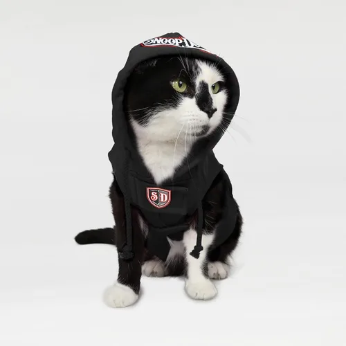 Vista 7 de Snoop Doggie Doggs Sudadera con capucha para mascotas de lujo, fuera de la cadena, pequeña