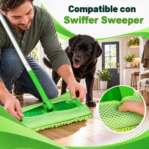 Vista 4 de UNIMADE Almohadillas de microfibra reutilizables compatibles con Swiffer