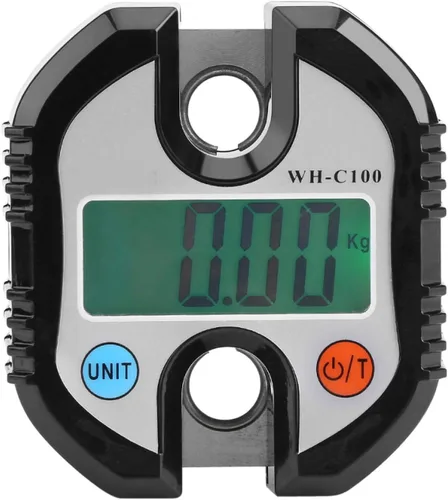 Vista 6 de Mini báscula digital de grúa pequeña báscula de grúa en forma de S 3307lbs1102lbs de doble precisión con pantalla LCD báscula electrónica portátil