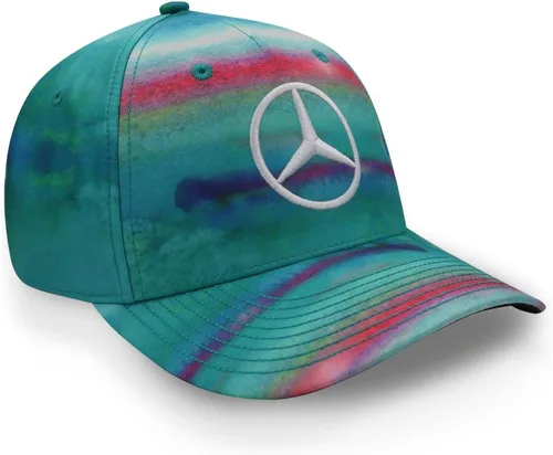 Vista 3 de Gorra Mercedes-AMG Petronas F1 Special Edition Lewis Hamilton 2022 Miami GP Azul