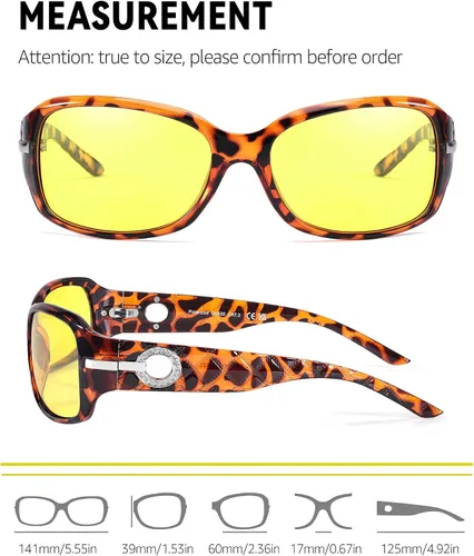 Vista 6 de FIMILU Gafas de sol polarizadas de moda para mujer, con diamantes de imitación, protección UV para exteriores