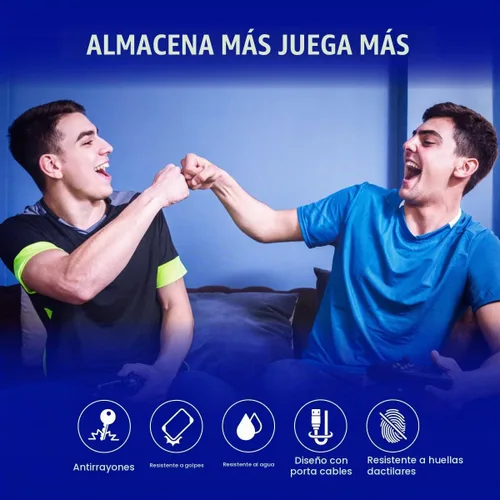 Vista 5 de Silicon Power - Disco duro externo portátil de 2 TB A62, compatible con PS4, Xbox One PC y Mac