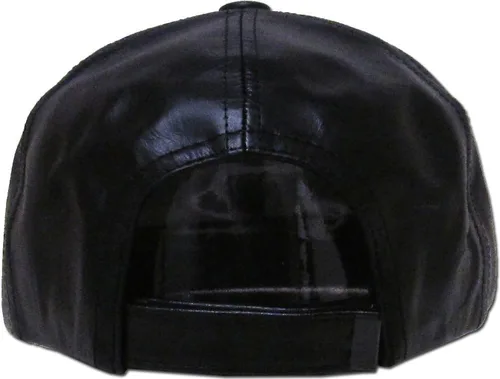 Vista 5 de KBETHOS Gorra de béisbol de cuero genuino de Bill Fabricado en Estados Unidos