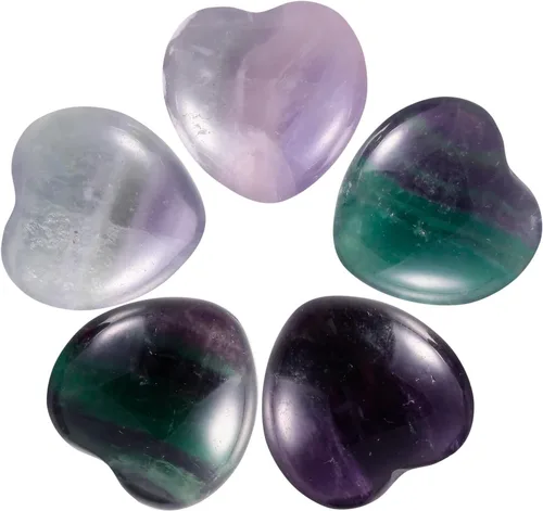 Vista 27 de mookaitedecor Cristales curativos opalita corazón amor preocupación palma piedra reiki equilibrio 0.5 pulgadas, paquete de 12, Opalita, opalita