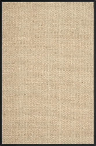Vista 130 de SAFAVIEH Natural Fiber Collection NF114A - Alfombra de pasillo de hierba marina con patrón de tejido de cesta y borde, de 2 pies 6 pulgadas x 16