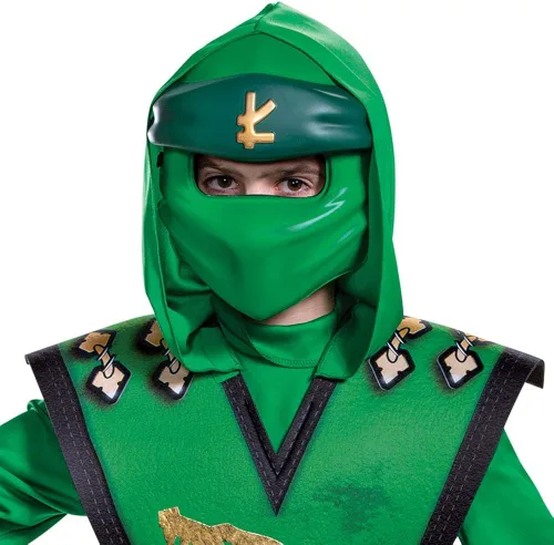 Vista 3 de Disfraz de Lloyd para niños overol de lujo con temática de Lego Ninjago Legacy para niños