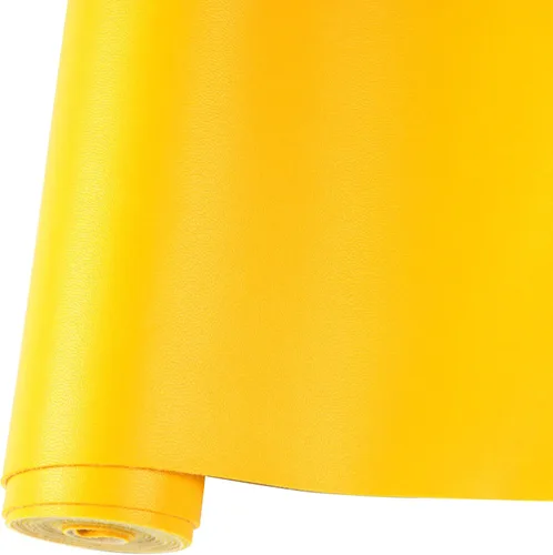 Vista 21 de Rollo de hojas de cuero sintético liso de color sólido 12"X53" (30cmX135cm), muy adecuadas para hacer manualidades, aretes de cuero, lazos, costura