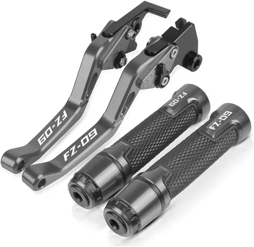 Vista 8 de DOUKI Manillar de motocicleta Yamaha FJ09 MT09 MT-09 FZ-09 FZ09 2013-2021 2020 2019 2018 2017 2016 Manillar de motocicleta ajustable Palancas