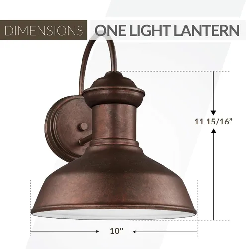 Vista 3 de Sea Gull 8547701-44 - Farol de pared para exteriores