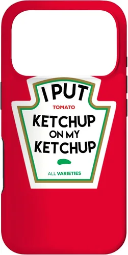 Vista 30 de I Put Ketchup on My Funny - Funda de regalo a base de tomate para iPhone 17