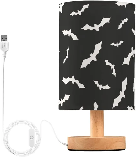 Vista 31 de Bedside Table Lamp Cute Highland Cow Animal Nightstand Lamp with Wood Desk Lamps for Bedroom Living Room Nursery Office Home Decor