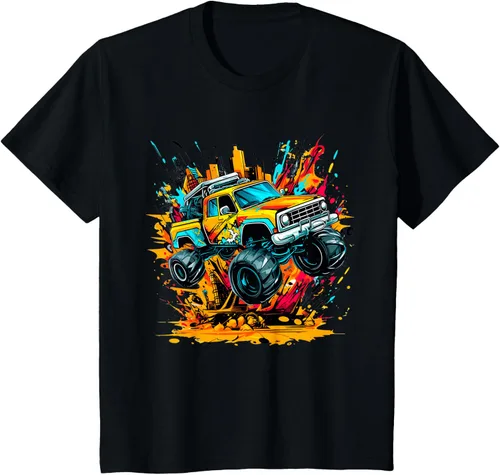Vista 47 de Monster Trucks Are My Jam - Camiseta Monster Truck, Negro