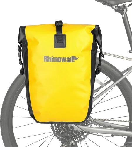 Vista 10 de Bolsa para Bicicleta Rhinowalk Bolsa de Alforja Impermeable para Bicicleta para Portaequipaje de Bicicleta Bolsa de Sillín de Bicicleta Bolsa