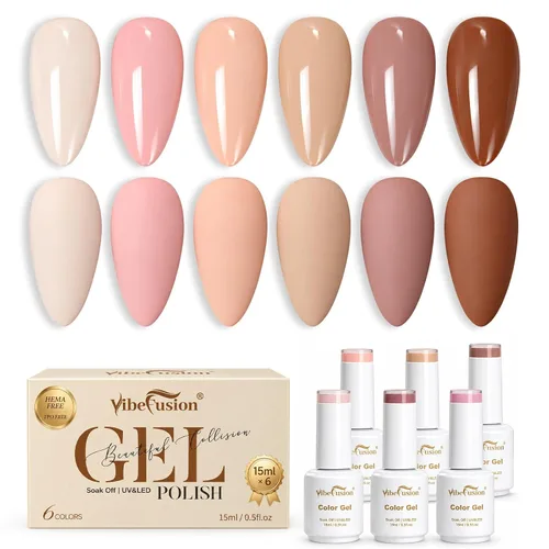 Vista 8 de VibeFusion Kit de base y capa superior de gel 2x15ml sin HEMA sin TPO Kit de gel base y capa superior: base de adhesión fuerte, parte superior