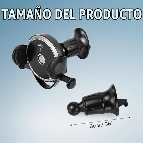 Vista 2 de Hovom Soporte de teléfono para ventilación de automóvil, soporte ajustable para teléfono celular, soporte de teléfono celular con bloqueo