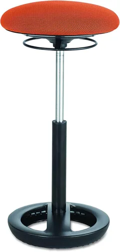 Vista 7 de Safco Twixt - Silla de asiento con movimiento activo, soporte ergonómico, altura ajustable, malla negra