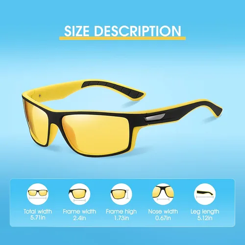 Vista 3 de Duduma Gafas de sol deportivas polarizadas para béisbol, ciclismo, pesca, golf, hombres y mujeres, marco superligero, Tr639