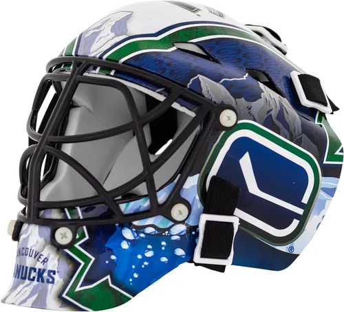 Vista 42 de Franklin Sports mini máscara para portero con logo de la NHL