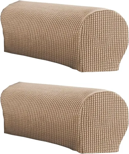Vista 19 de LINGXIYA Funda de Reposabrazos de Terciopelo Suave y Elástico, Fundas para Reposabrazos de Sillas/Sofas, Fundas para Brazos de Sofá, Protector