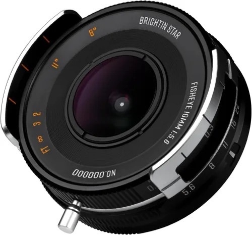 Vista 9 de Brightin Star 7.5mm F2.8 III Lente Ultra Gran Angular Fisheye para Montura Nikon Z Cámaras Sin Espejo, Lente Manual de Enfoque Fijo APS-C Compatible