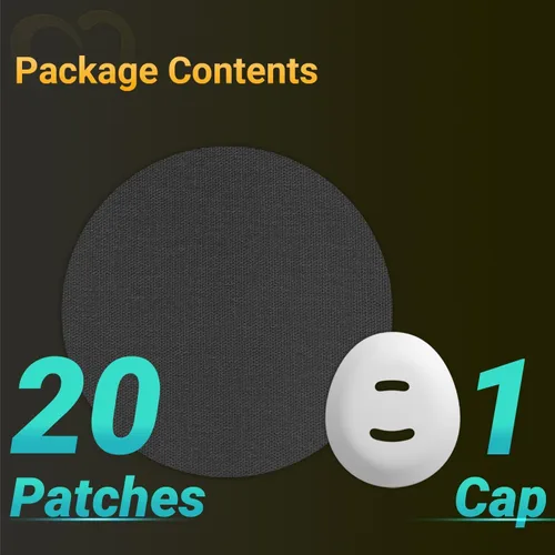 Vista 8 de Parches Dexcom G7, 20 piezas de parches adhesivos impermeables Dexcom Stelo, 1 pieza de cubierta protectora reutilizable para sensor CGM