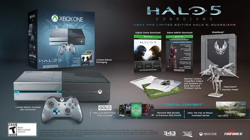 Vista 3 de Xbox One 1TB Console - Limited Edition Halo 5 Guardians Bundle (Renewed)