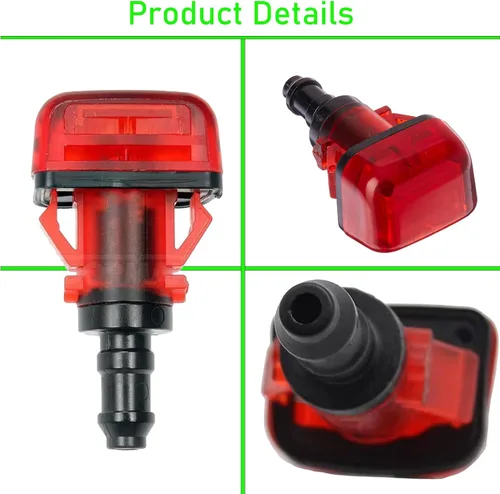 Vista 2 de Boquilla para limpiaparabrisas trasero compatible con H-onda Pilot MK2 EX EX-L LX Touring 2009 2010 2011 2012 2013 2014 2015