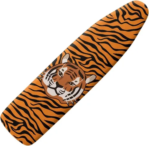 Vista 8 de Funda para tabla de planchar con diseño de estrellas y bandera estadounidense con borde elástico y acogedor bolsillo para la nariz, resistente al