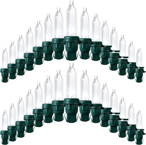 Vista 9 de Remagr 240 bombillas LED de repuesto para Navidad, mini bombilla LED de gran angular para árbol de Navidad, cadena de luz para exteriores, repuesto
