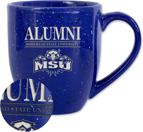 Vista 51 de Rico Industries NCAA Illinois Fighting Illini Alumni - Taza de café de cerámica moteada grabada con láser de 16 onzas