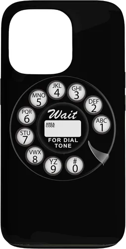 Vista 10 de Divertida caja del teléfono del dial rotatorio analógico retro retro negro lindo negro para el iPhone 17