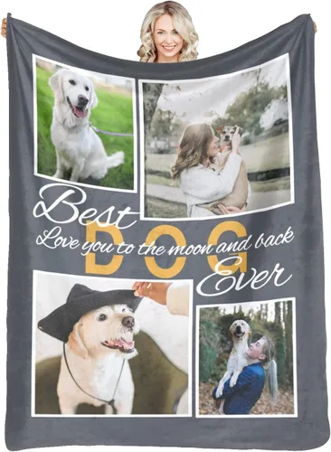 Vista 21 de Manta personalizada con fotos, mantas personalizadas con imagen para madre, padre, niños, hermana, amigos, parejas, cumpleaños, 1 foto, 30 x 40