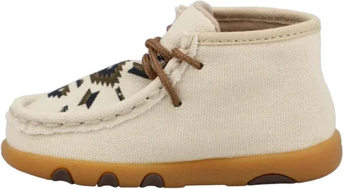 Vista 2 de Twisted X Zapato de conducción chukka para bebé Beige multicolor
