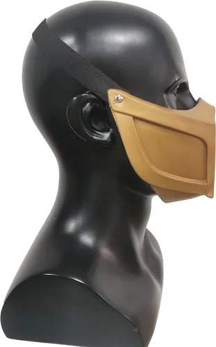 Vista 4 de MK11 Mortal Series Humo Escorpión Juego de látex Máscara Kombat para cosplay